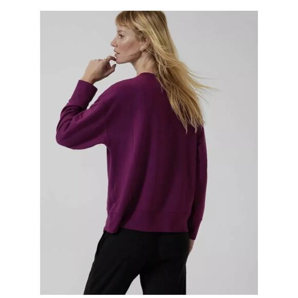Athleta Balance Henley Sweatshirt Purple Size Small - Picture 7 of 7